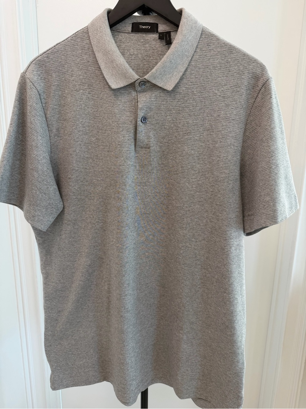 Theory Men's Light Grey Polo Shirt